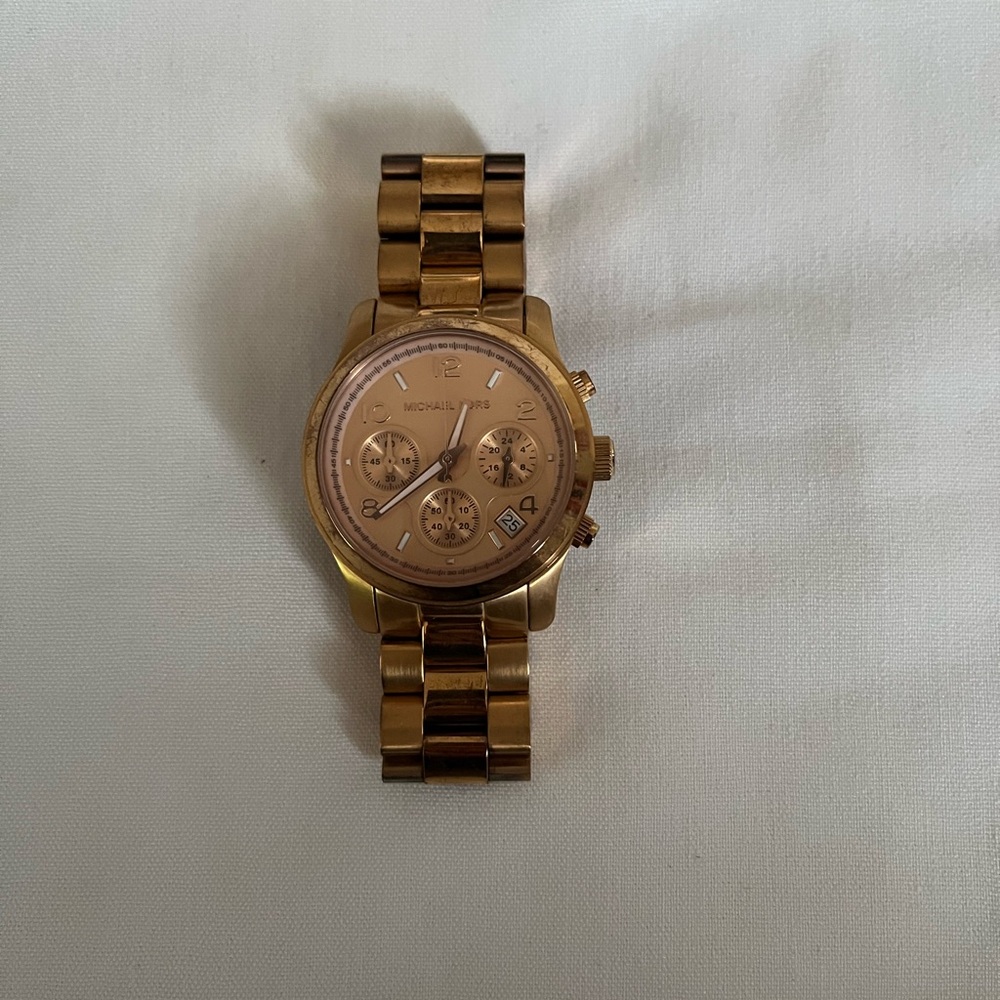 Michael Kors Gold Chronograph Watch